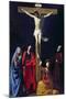 Christ on the Cross with the Virgin, Mary Magdalene, St. John and St. Francis of Paola-Nicolas Tournier-Mounted Giclee Print