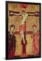 Christ on the Cross, with the Virgin Mary, St. John the Evangelist and Five Angels-null-Framed Giclee Print