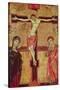 Christ on the Cross, with the Virgin Mary, St. John the Evangelist and Five Angels-null-Stretched Canvas
