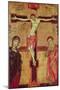 Christ on the Cross, with the Virgin Mary, St. John the Evangelist and Five Angels-null-Mounted Giclee Print