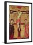 Christ on the Cross, with the Virgin Mary, St. John the Evangelist and Five Angels-null-Framed Giclee Print