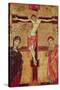 Christ on the Cross, with the Virgin Mary, St. John the Evangelist and Five Angels-null-Stretched Canvas