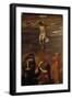 Christ on the Cross with the Virgin, Saint John and Saint Dominic-Titian (Tiziano Vecelli)-Framed Giclee Print