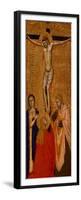 Christ on the Cross with the Virgin, Saint John, and Saint Mary Magdalene, C. 1360-1380 (Tempera An-Italian School-Framed Premium Giclee Print