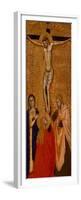 Christ on the Cross with the Virgin, Saint John, and Saint Mary Magdalene, C. 1360-1380 (Tempera An-Italian School-Framed Premium Giclee Print