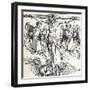 Christ on the Cross with Three Angels, 1523-1525-Albrecht Dürer-Framed Giclee Print