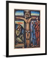 Christ on the Cross-Georges Rouault-Framed Art Print