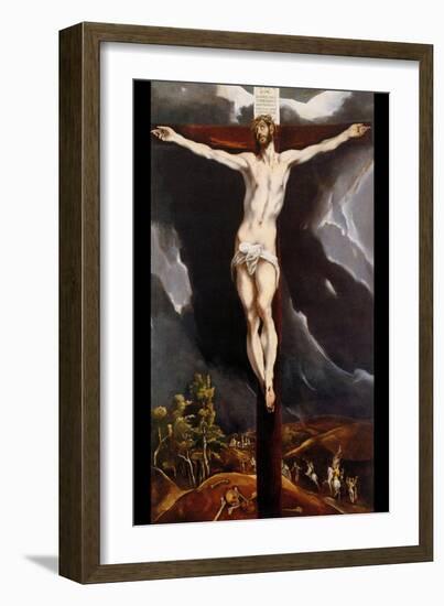 Christ on the Cross-El Greco-Framed Art Print