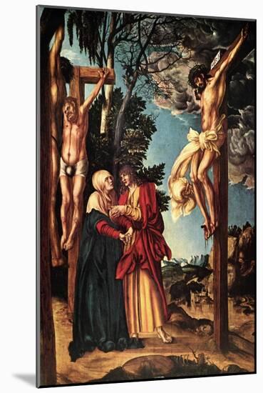 Christ on the Cross-Lucas Cranach the Elder-Mounted Art Print