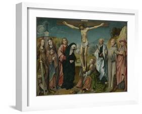 Christ on the Cross-Cornelis Engebrechtsz-Framed Art Print