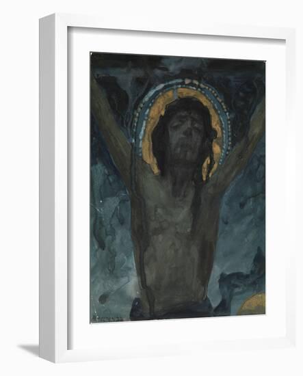Christ on the Cross-Mikhail Vasilyevich Nesterov-Framed Giclee Print