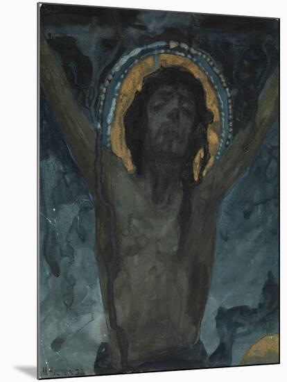Christ on the Cross-Mikhail Vasilyevich Nesterov-Mounted Giclee Print