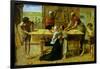 Christ on the House of His Parents-John Everett Millais-Framed Art Print