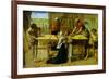 Christ on the House of His Parents-John Everett Millais-Framed Art Print