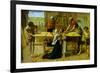 Christ on the House of His Parents-John Everett Millais-Framed Art Print