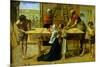 Christ on the House of His Parents-John Everett Millais-Mounted Art Print