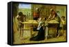 Christ on the House of His Parents-John Everett Millais-Framed Stretched Canvas