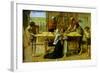 Christ on the House of His Parents-John Everett Millais-Framed Art Print