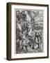 Christ on the Mount of Olives, 1496/99 (Woodcut with Some Old Repairings in Ink)-Albrecht Dürer-Framed Giclee Print