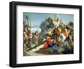 Christ on the Road to Calvary, 1749-Giovanni Battista Tiepolo-Framed Premium Giclee Print