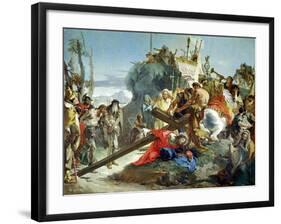 Christ on the Road to Calvary, 1749-Giovanni Battista Tiepolo-Framed Giclee Print