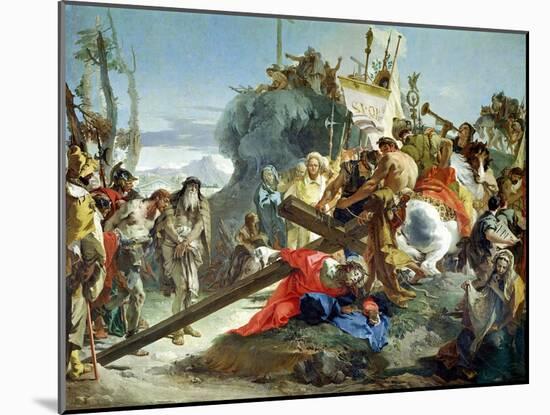 Christ on the Road to Calvary, 1749-Giovanni Battista Tiepolo-Mounted Giclee Print