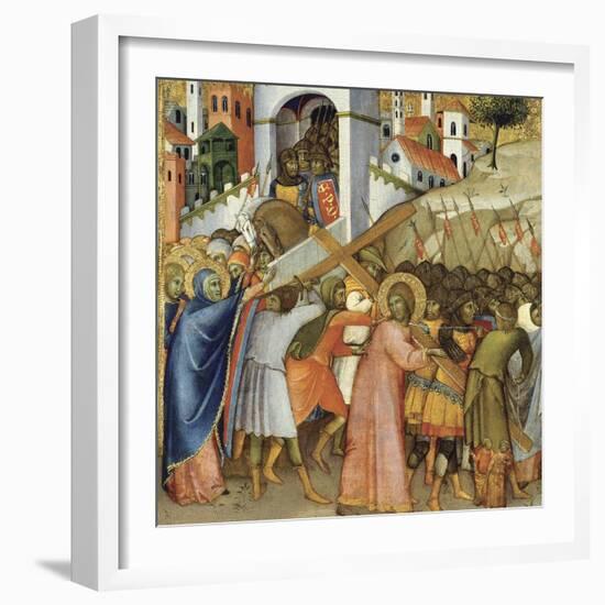 Christ on the Road to Calvary-Andrea di Bartolo-Framed Giclee Print