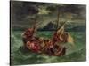 Christ on the Sea of Galilee, 1854-Eugene Delacroix-Stretched Canvas