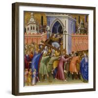 Christ on the Way to Calvary, from the Malavolti altarpiece, 1426-Giovanni di Paolo di Grazia-Framed Giclee Print