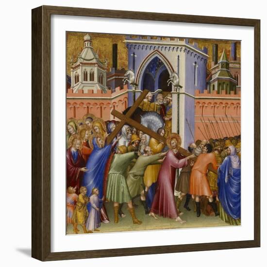 Christ on the Way to Calvary, from the Malavolti altarpiece, 1426-Giovanni di Paolo di Grazia-Framed Giclee Print