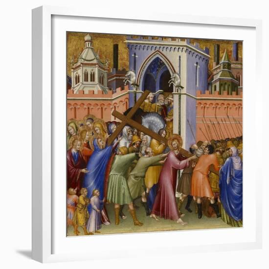 Christ on the Way to Calvary, from the Malavolti altarpiece, 1426-Giovanni di Paolo di Grazia-Framed Giclee Print