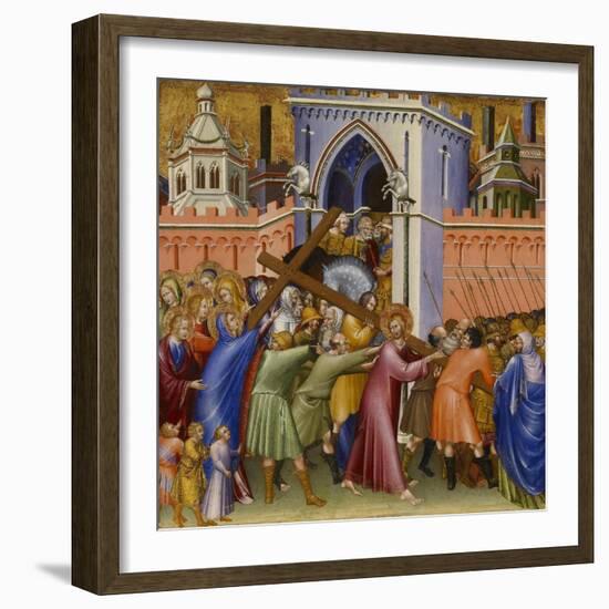 Christ on the Way to Calvary, from the Malavolti altarpiece, 1426-Giovanni di Paolo di Grazia-Framed Giclee Print