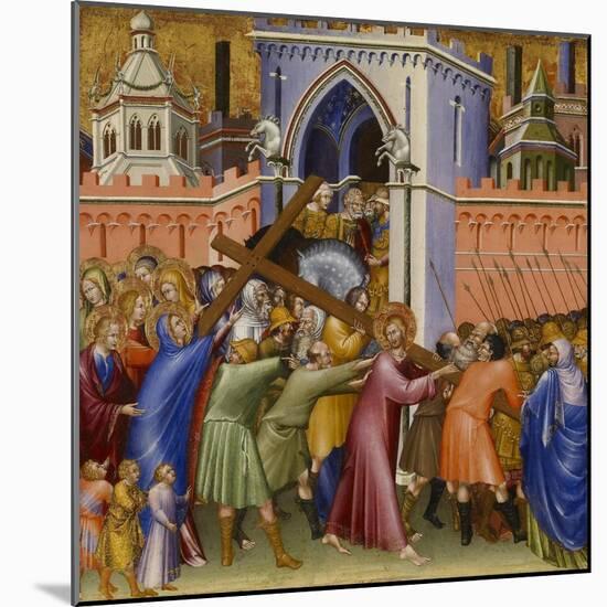 Christ on the Way to Calvary, from the Malavolti altarpiece, 1426-Giovanni di Paolo di Grazia-Mounted Giclee Print