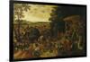 Christ on the Way to Calvary-Pieter Brueghel the Younger-Framed Giclee Print