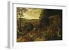Christ on the Way to Calvary-Pieter Brueghel the Younger-Framed Giclee Print