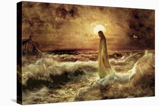 Christ on Water-Jason Bullard-Stretched Canvas