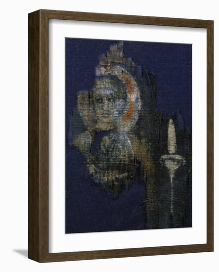 Christ, Painting on Canvas, from Antinoe, Egypt, Coptic Civilization-null-Framed Giclee Print