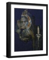 Christ, Painting on Canvas, from Antinoe, Egypt, Coptic Civilization-null-Framed Giclee Print