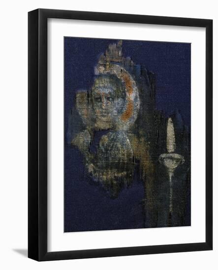 Christ, Painting on Canvas, from Antinoe, Egypt, Coptic Civilization-null-Framed Giclee Print