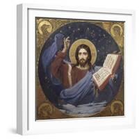 Christ Pantocrator, 1885-1896-Viktor Mikhaylovich Vasnetsov-Framed Giclee Print