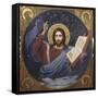 Christ Pantocrator by Viktor Mikhaylovich Vasnetsov (1848-1926) 1885-1896 - State Tretyakov Gallery-Victor Mikhailovich Vasnetsov-Framed Stretched Canvas