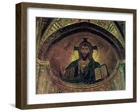 Christ Pantocrator, in the Apse, Byzantine, 12th Century-null-Framed Giclee Print