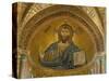 Christ Pantocrator Mosaic at Cathedral of Cefalu-null-Stretched Canvas