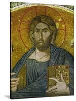 Christ Pantocrator, Mosaic in the Tympanon Between Exonarthex and Narthex, Byzantine, 14th Century-null-Stretched Canvas