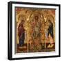 Christ Pantocrator, Virgin and St. John-Onufri Qiprioti-Framed Art Print