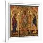Christ Pantocrator, Virgin and St. John-Onufri Qiprioti-Framed Art Print