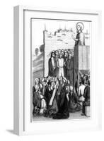 Christ Preaching, 15th Century-A Bisson-Framed Giclee Print