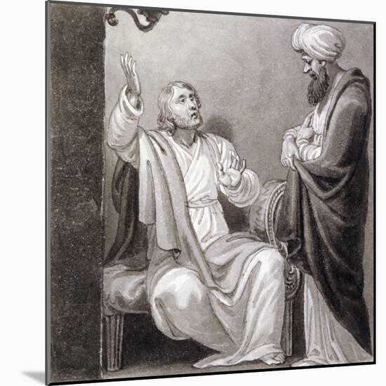 Christ Preaching, C1810-C1844-Henry Corbould-Mounted Giclee Print