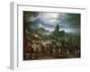 Christ Preaching on the Sea of Galilee-Jan Brueghel the Elder-Framed Giclee Print