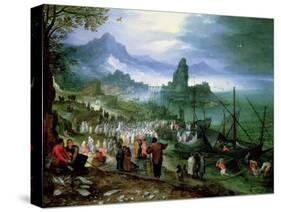 Christ Preaching on the Sea of Galilee-Jan Brueghel the Elder-Stretched Canvas